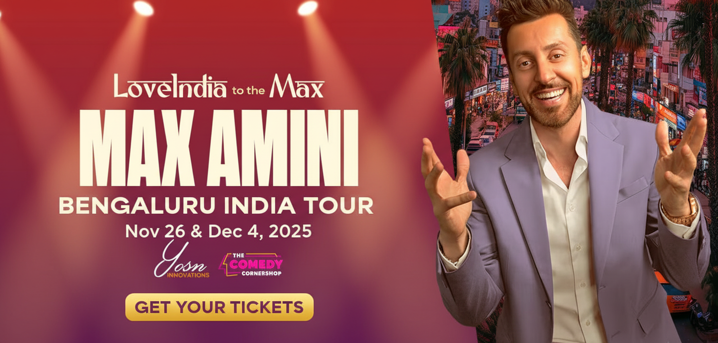 Max Amini Bengaluru Tour Promotional Banner